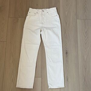 Madewell Straight-Leg Jeans Cream size 27